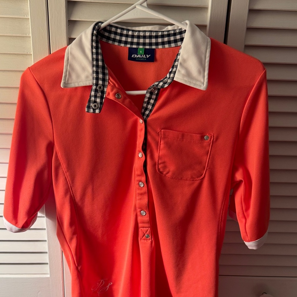 Daily Sports Orange Short Sleeve Polo